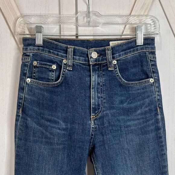rag & bone / JEAN High Rise Skinny Jeans in Worn - Picture 5 of 9